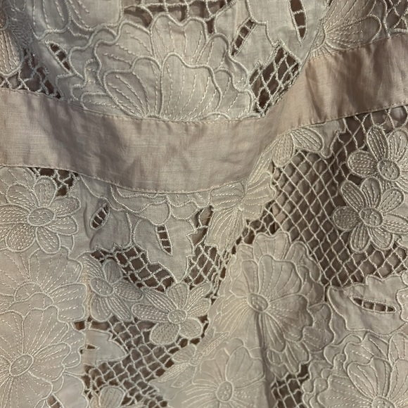 Bird by Juicy Couture Tan Strapless Lace Dress-M - Picture 8 of 9